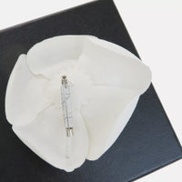 Chanel Camelia Flower Brooch Pin Corsage-Jewelry, Watches, & Sunglasses-Chanel-White-JustGorgeousStudio.com