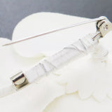 Chanel Camelia Flower Brooch Pin Corsage-Jewelry, Watches, & Sunglasses-Chanel-White-JustGorgeousStudio.com