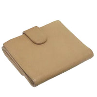 Chanel Caviar CC Logo Wallet-Wallets & Clutches-Chanel-Tan-JustGorgeousStudio.com