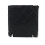 Chanel Diamond Quilted Bifold Wallet-Wallets & Clutches-Chanel-Black-JustGorgeousStudio.com