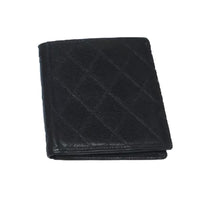 Chanel Diamond Quilted Bifold Wallet-Wallets & Clutches-Chanel-Black-JustGorgeousStudio.com