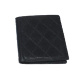 Chanel Diamond Quilted Bifold Wallet-Wallets & Clutches-Chanel-Black-JustGorgeousStudio.com