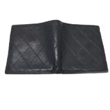 Chanel Diamond Quilted Bifold Wallet-Wallets & Clutches-Chanel-Black-JustGorgeousStudio.com
