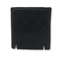 Chanel Diamond Quilted Bifold Wallet-Wallets & Clutches-Chanel-Black-JustGorgeousStudio.com