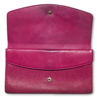 Chanel Double Flap Timeless Caviar Clutch Wallet-Wallets & Clutches-Chanel-Fuschia/pink-JustGorgeousStudio.com