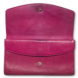 Chanel Double Flap Timeless Caviar Clutch Wallet-Wallets & Clutches-Chanel-Fuschia/pink-JustGorgeousStudio.com