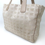 Chanel Large CC Travel Tote: Beige and Creme-Bags-Chanel-beige-JustGorgeousStudio.com
