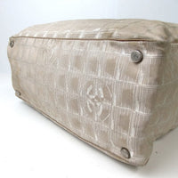 Chanel Large CC Travel Tote: Beige and Creme-Bags-Chanel-beige-JustGorgeousStudio.com