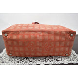 Chanel Large CC Travel Tote: Rare Red and Tan Color-Bags-Chanel-Red-JustGorgeousStudio.com