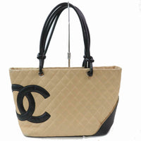 Chanel Ligne Cambon Tote Large-Bags-Chanel-black/beige-JustGorgeousStudio.com