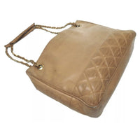 Chanel Matelasse Quilted CC Chain Tote-Bags-Chanel-Beige-JustGorgeousStudio.com