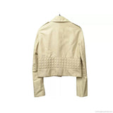 Chanel Moto Jacket-Clothing, Shoes & Accessories-Chanel-38/M-Beige-JustGorgeousStudio.com