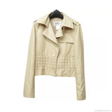 Chanel Moto Jacket-Clothing, Shoes & Accessories-Chanel-38/M-Beige-JustGorgeousStudio.com