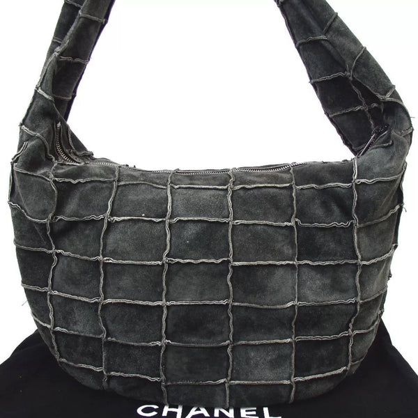 Chanel Multi Color Suede Patchwork Flap Bag