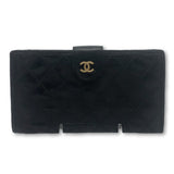 Chanel Quilted Portefeuille Wallet-Wallets & Clutches-Chanel-Black-JustGorgeousStudio.com