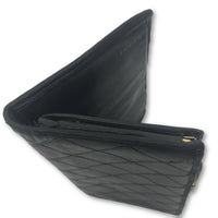 Chanel Quilted Portefeuille Wallet-Wallets & Clutches-Chanel-Black-JustGorgeousStudio.com