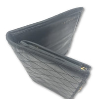 Chanel Quilted Portefeuille Wallet-Wallets & Clutches-Chanel-Black-JustGorgeousStudio.com