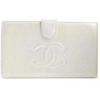 Chanel Timeless Caviar CC Wallet-Wallets & Clutches-Chanel-white-JustGorgeousStudio.com