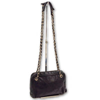 Chanel Vintage CC Logo Quilted Camera Bag-Bags-Chanel-Black-JustGorgeousStudio.com