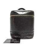 Chanel Vintage CC Logo Quilted Vanity Bag-Bags-Chanel-Black-JustGorgeousStudio.com