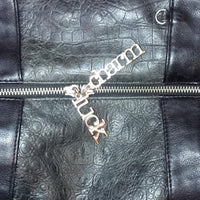 Charm & Luck Satchel Bag + Wallet-Bags-Charm & Luck-Black/Silver-JustGorgeousStudio.com