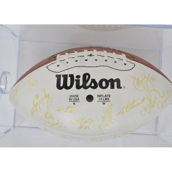 Chicago Bears Signed Football-Sports Memorabilia-Just Gorgeous Studio-Gold/White/Brown/Black-JustGorgeousStudio.com