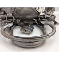 Chloé Paddington Limited Edition Silver/Pewter Color With Large Lock-Bags-Chloe-Silver-JustGorgeousStudio.com