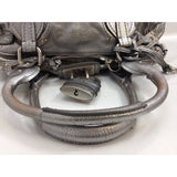 Chloé Paddington Limited Edition Silver/Pewter Color With Large Lock-Bags-Chloe-Silver-JustGorgeousStudio.com