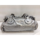 Chloé Paddington Limited Edition Silver/Pewter Color With Large Lock-Bags-Chloe-Silver-JustGorgeousStudio.com