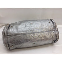 Chloé Paddington Limited Edition Silver/Pewter Color With Large Lock-Bags-Chloe-Silver-JustGorgeousStudio.com