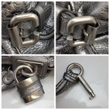 Chloé Paddington Limited Edition Silver/Pewter Color With Large Lock-Bags-Chloe-Silver-JustGorgeousStudio.com