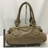 Chloé Paddington With Large Lock-Bags-Chloe-Beige/Tan/Taupe/Gold-JustGorgeousStudio.com