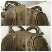 Chloé Paddington With Large Lock-Bags-Chloe-Beige/Tan/Taupe/Gold-JustGorgeousStudio.com