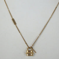 Chloe Padlock Charm Chain Necklace-Jewelry, Watches, & Sunglasses-Chloe-JustGorgeousStudio.com