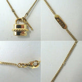 Chloe Padlock Charm Chain Necklace-Jewelry, Watches, & Sunglasses-Chloe-JustGorgeousStudio.com