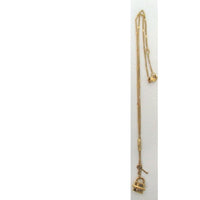 Chloe Padlock Charm Chain Necklace-Jewelry, Watches, & Sunglasses-Chloe-JustGorgeousStudio.com