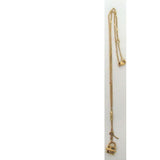 Chloe Padlock Charm Chain Necklace-Jewelry, Watches, & Sunglasses-Chloe-JustGorgeousStudio.com