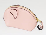 Coach Lunar New Year Pig Coin-Makeup Case-Wallets & Clutches-Coach-Pink/Gold-JustGorgeousStudio.com