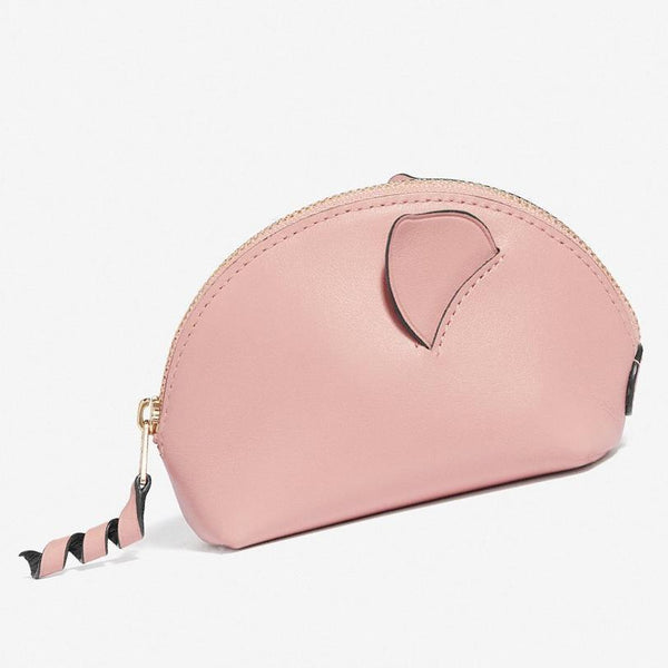 Coach Lunar New Year Pig Coin-Makeup Case-Wallets & Clutches-Coach-Pink/Gold-JustGorgeousStudio.com