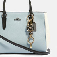 Coach Padlock Bag Charm-Lock & Key, Key Holders, Luggage Tags-Coach-Black/Gold-JustGorgeousStudio.com
