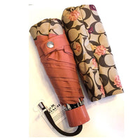 Coach Signature CC Tossed Peonies Mini Umbrella-Lock & Key, Key Holders, Luggage Tags-Coach-Tossed Peonies+CC-JustGorgeousStudio.com