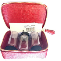 Coach Travel Pill Jewelry Box-Wallets & Clutches-Coach-Red/Gold-JustGorgeousStudio.com