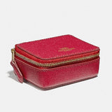 Coach Travel Pill Jewelry Box-Wallets & Clutches-Coach-Red/Gold-JustGorgeousStudio.com