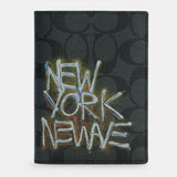 Coach X Jean Michel Basquiat Passport Case In Signature Canvas-Wallets & Clutches-Coach-JustGorgeousStudio.com