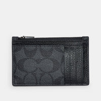 Coach X Jean Michel Basquiat Zip Card Case In Signature Canvas-Wallets & Clutches-Coach-JustGorgeousStudio.com