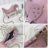 Dinosaur Cross Body Bag-Bags-Just Gorgeous Studio-Pink-JustGorgeousStudio.com