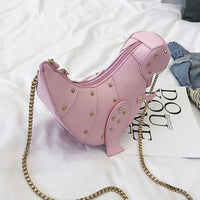 Dinosaur Cross Body Bag-Bags-Just Gorgeous Studio-Pink-JustGorgeousStudio.com