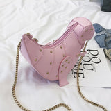 Dinosaur Cross Body Bag-Bags-Just Gorgeous Studio-Pink-JustGorgeousStudio.com