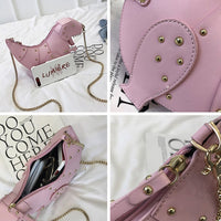 Dinosaur Cross Body Bag-Bags-Just Gorgeous Studio-Pink-JustGorgeousStudio.com