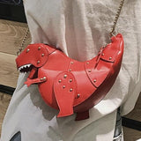 Dinosaur Cross Body Bag-Bags-Just Gorgeous Studio-Pink-JustGorgeousStudio.com